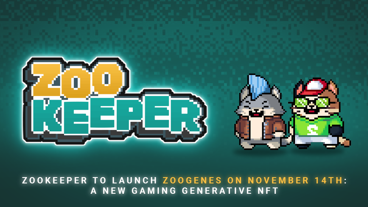 ZooKeeper to Launch ZooGenes On November 14th: A New Gaming Generative NFT